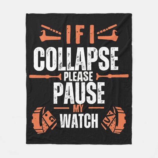 lustig laufen fleecedecke (Vorderseite)