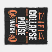 lustig laufen fleecedecke (Vorderseite (Horizontal))