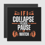 lustig laufen magnetkarte (Vorne/Hinten)