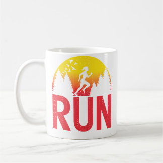Lustig Laufende Mädchen Läuferin Leichtathletik Au Kaffeetasse