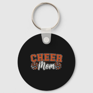 Lustig Laut Stolz Jubel Mama Cheerleading Orange Schlüsselanhänger