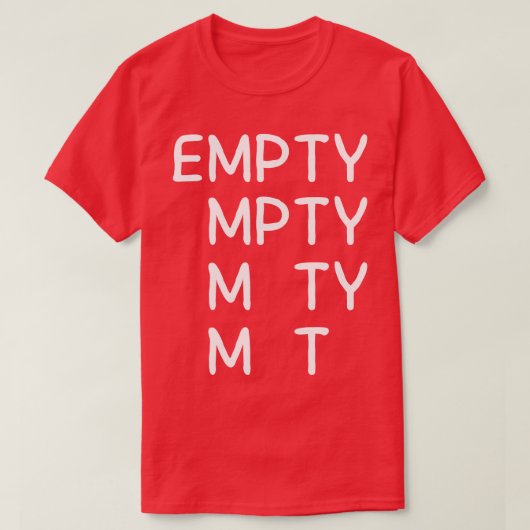 lustig leer T-Shirt (Design vorne)