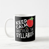 Lustig lesen Sie den Syllabus-Uni-Professor Mug Kaffeetasse (Links)