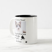lustig Liebes Foto , Custom Funny Cat Geschenk Zweifarbige Tasse (Vorderseite Links)