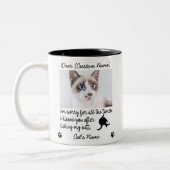 lustig Liebes Foto , Custom Funny Cat Geschenk Zweifarbige Tasse (Links)