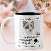 lustig Liebes Foto , Custom Funny Cat Geschenk Zweifarbige Tasse