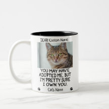 lustig Liebes Katzen, Personalisiertes Foto und Na