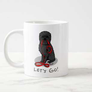 Lustig! Los geht's! Affenpinscher Spaziergang (Sch Jumbo-Tasse