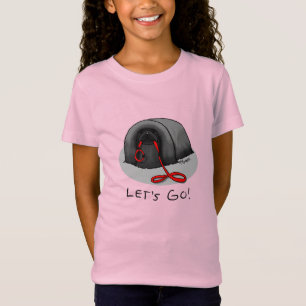 Lustig Los geht's! Pekingese-Hund (schwarz) zum Sp T-Shirt