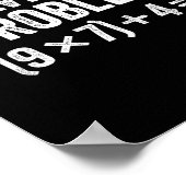 Lustig Löse das Problem 67 Meme Six Seven  Poster (Ecke)