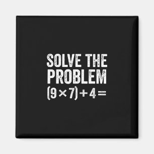 Lustig Lösen Sie das Problem 67 Meme Six Seven  Magnet