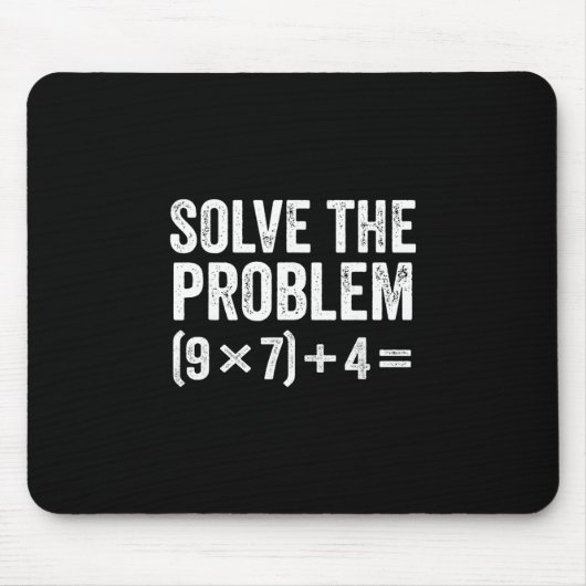 Lustig Lösen Sie das Problem 67 Meme Six Seven  Mousepad (Vorne)