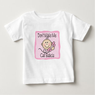 Lustig machen Sie mich Anruf Babcia nicht Baby T-shirt