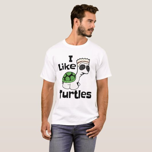 Lustig mag ich Schildkröten meme T - Shirt (Vorne ganz)