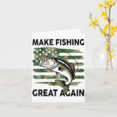 Lustig Make Fishing Great Again Camo B Fisch Ameri Karte (Gelbe Blume)