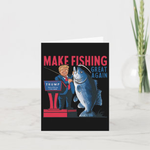 Lustig Make Fishing Great Again Trump Fischer Angl Karte
