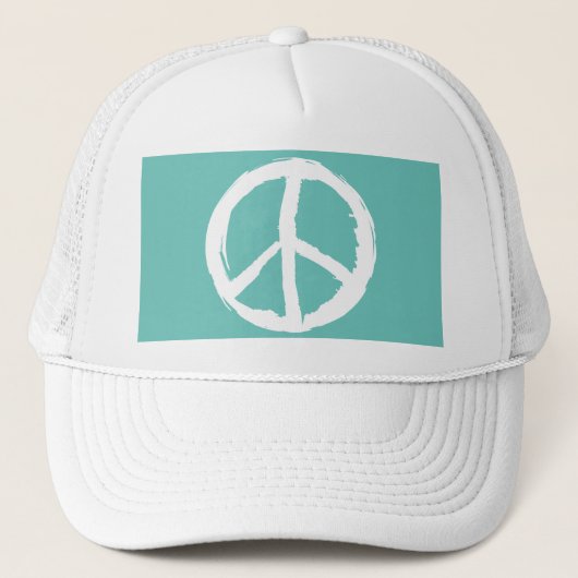 lustig malerisch PEACE SYMBOL | Trucker Hat Truckerkappe (Vorderseite)