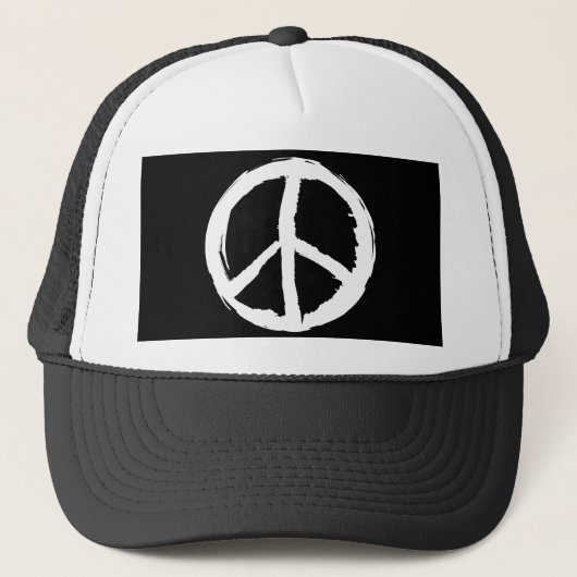 lustig malerisch PEACE SYMBOL | Truckerkappe (Vorderseite)