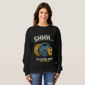 Lustig, Mathe zu machen, Gewichtheben, Workout, T Sweatshirt (Vorne ganz)