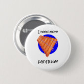 lustig mehr panflute button (Vorne & Hinten)