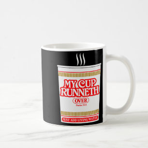 Lustig Mein Becher fließt über Christliche Schrift Kaffeetasse