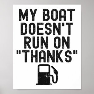 Lustig Mein Boot läuft nicht mit Danke Segeln für Poster