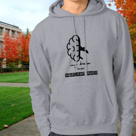 Lustig Mein Gehirn ist im Flugmodus Kollege Einfac Hoodie