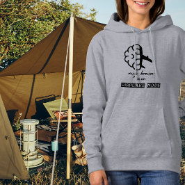 Lustig Mein Gehirn ist im Flugmodus Kollege Einfac Hoodie
