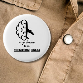 Lustig Mein Gehirn ist im Flugmodus Kollege Reise Button