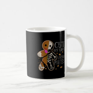 Lustig, mein Leben in Stücke schneiden, Lebkuchen Kaffeetasse