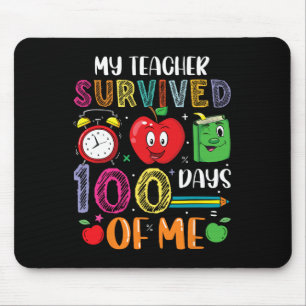 Lustig Mein Lehrer hat 100 Tage von mir überlebt Mousepad