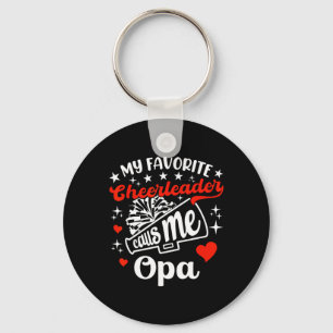 Lustig Mein Lieblingscheerleader nennt mich Opa Ch Schlüsselanhänger