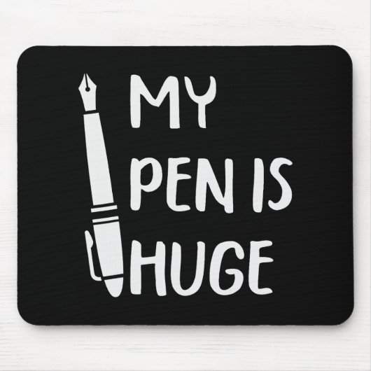 Lustig Mein Stift ist riesig _1 Mousepad (Vorne)