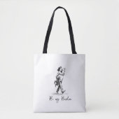 Lustig minimalist einfach zum Selbermachen DIY Tasche (Vorderseite)