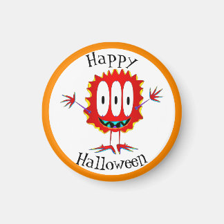 Lustig, Monster, Halloween Magnet