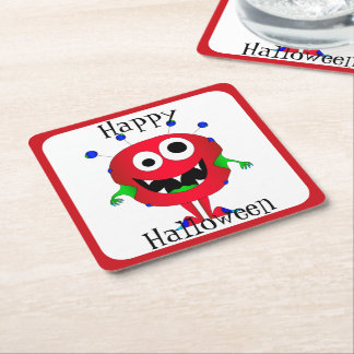 Lustig, Monster, Halloween Rechteckiger Pappuntersetzer