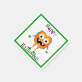 Lustig, Monster, Halloween Serviette (Ecke)