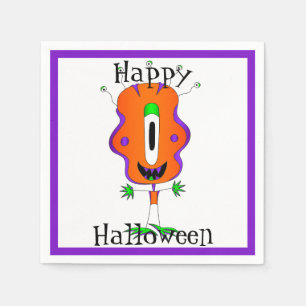Lustig, Monster, Halloween Serviette