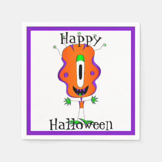 Lustig, Monster, Halloween Serviette