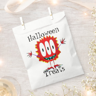 Lustig, Monster, Halloween "Süßigkeiten" Geschenktütchen
