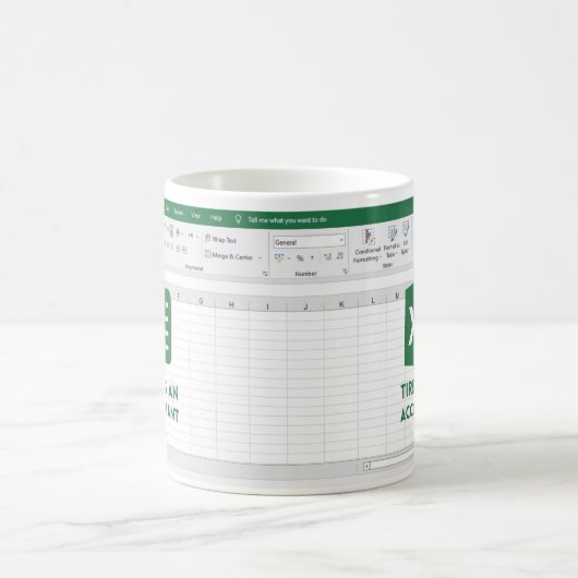 lustig müde als Buchhalter , Funny Accountant Kaffeetasse (Mittel)