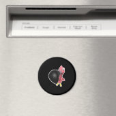lustig nah rosa Flamingo Magnet (In Situ (Geschirrspüler))