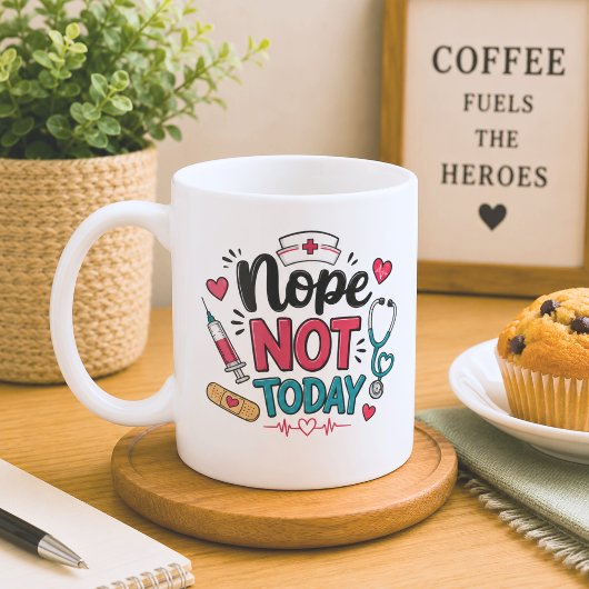 Lustig Nein, heute nicht Kaffeetasse