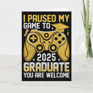 Lustig Nerdy Ich pausierte mein Spiel um 2025 zu g Karte