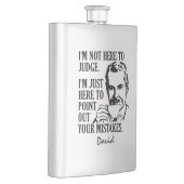 Lustig "nicht hier Nameflasche beurteilen" Flachmann (Rechts)