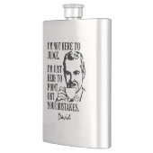 Lustig "nicht hier Nameflasche beurteilen" Flachmann (Links)