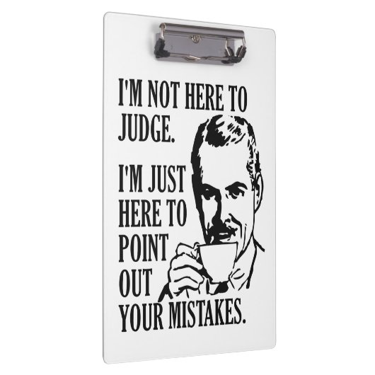 Lustig "nicht hier Nameklemmbrett beurteilen" Klemmbrett (Rechts)