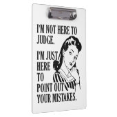 Lustig "nicht hier Nameklemmbrett beurteilen" Klemmbrett (Rechts)