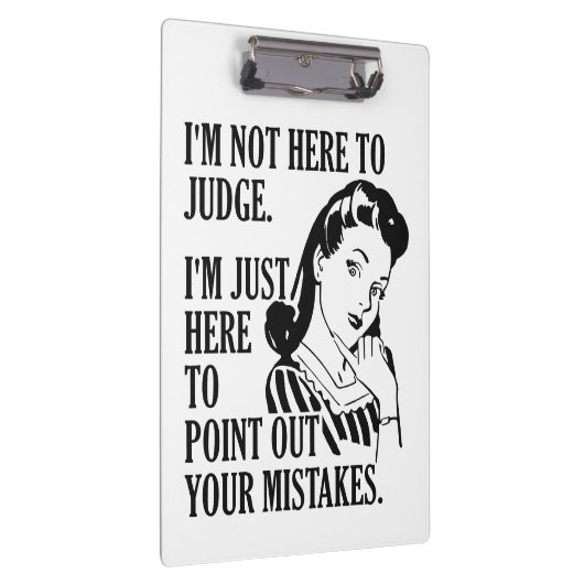 Lustig "nicht hier Nameklemmbrett beurteilen" Klemmbrett (Rechts)