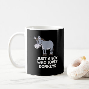 lustig Nur ein Junge der Esel liebt Kaffeetasse